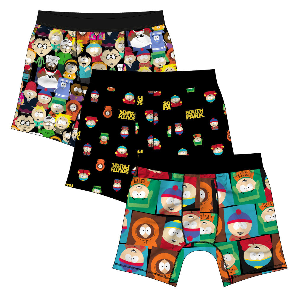 South Park Adult 3 Pack Boxer Briefs