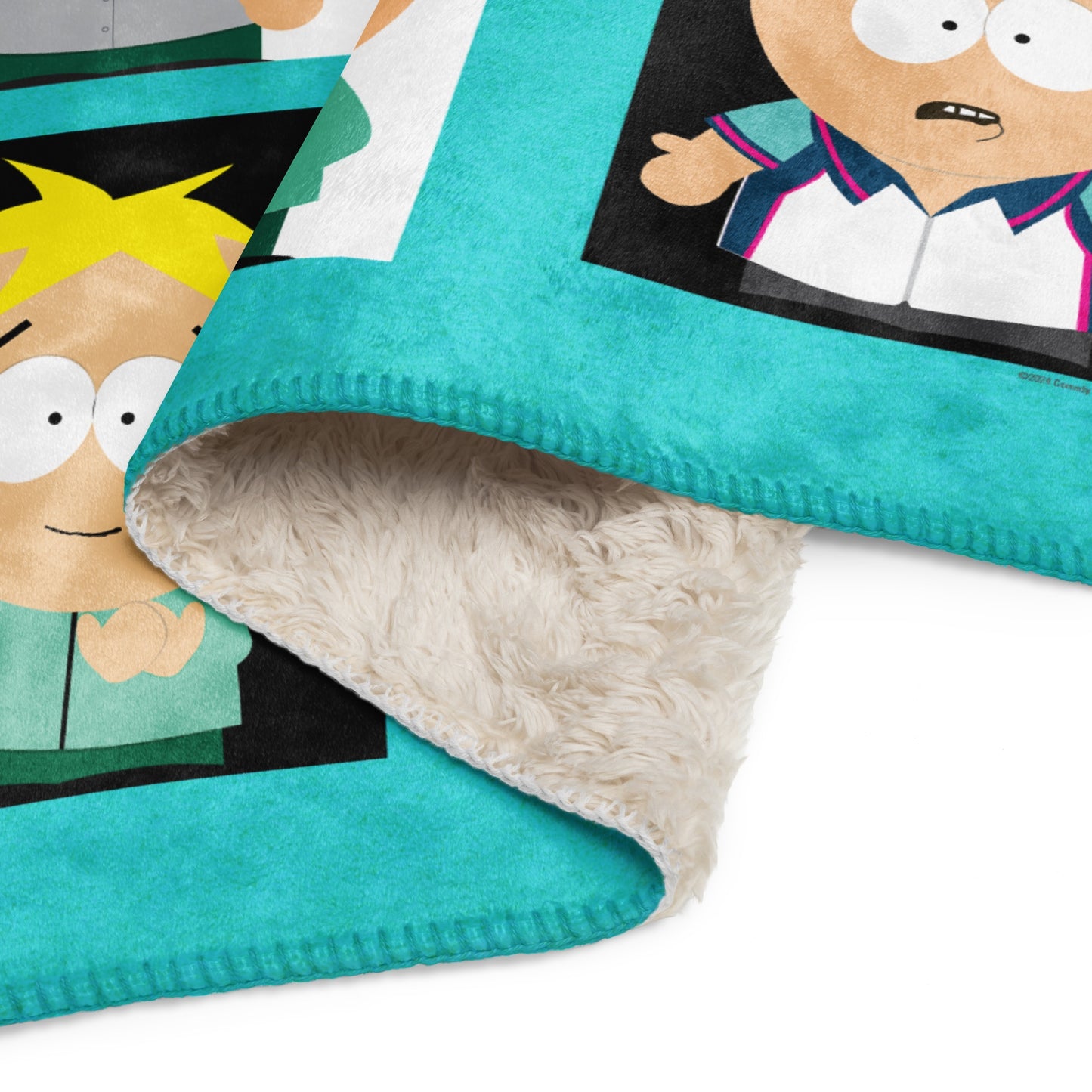 South Park Faces of Butters Sherpa Blanket