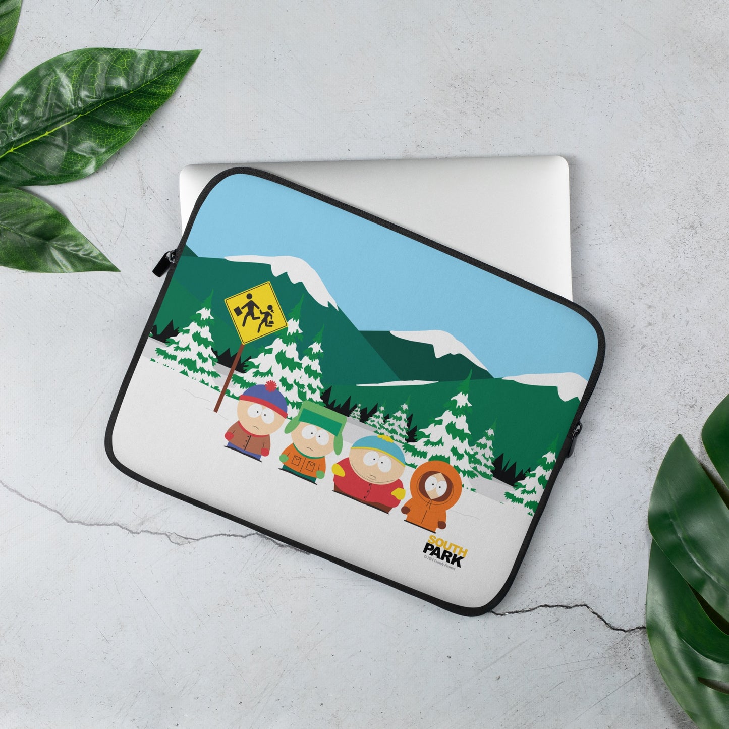 South Park Bus Stop Laptop Sleeve