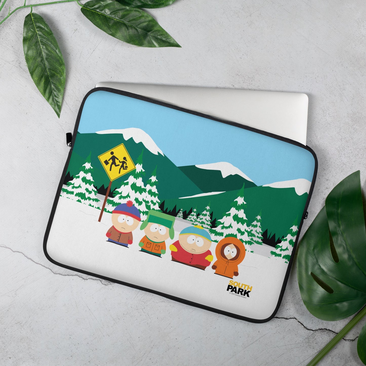 South Park Bus Stop Laptop Sleeve