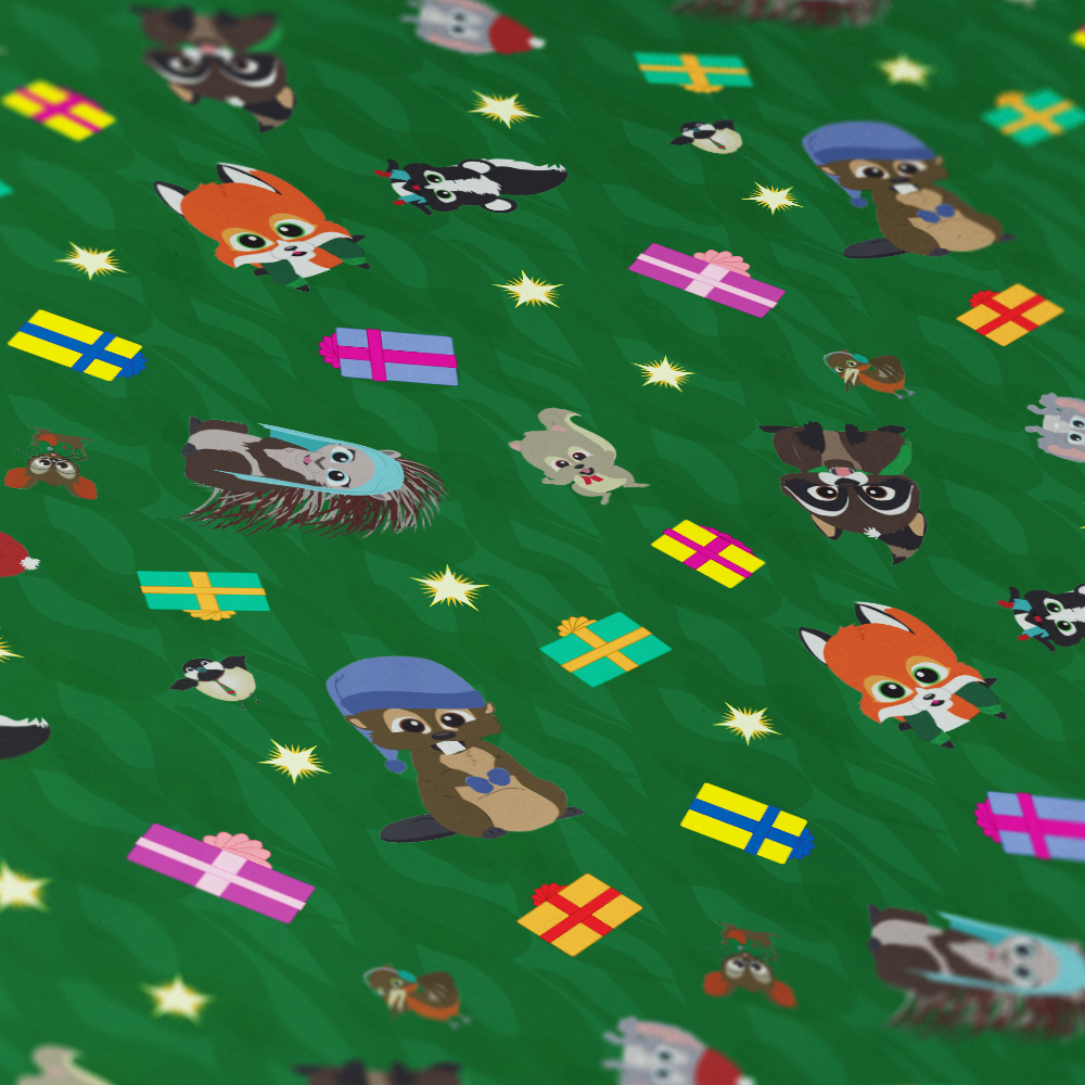 South Park Woodland Critters Christmas Gift Wrap