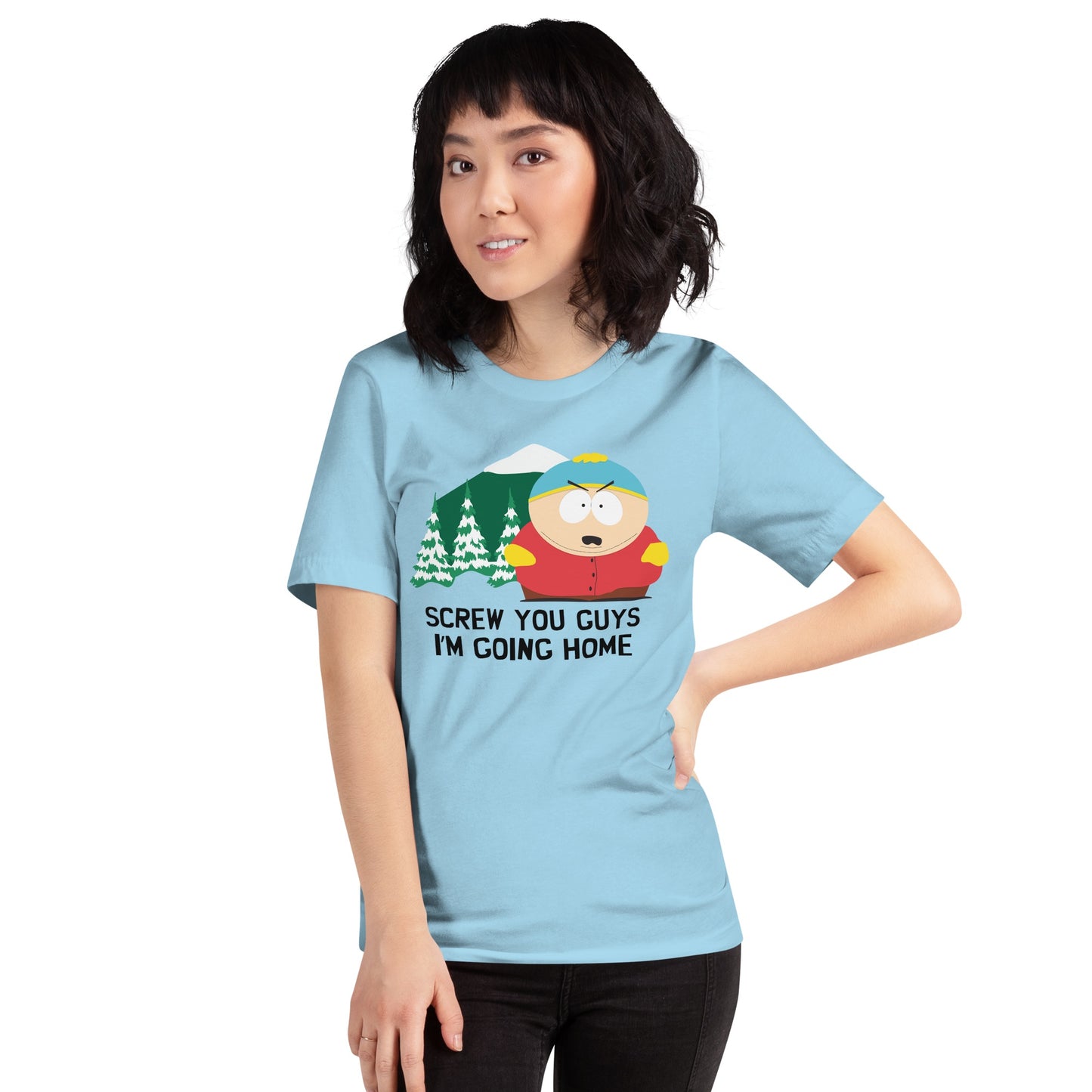 South Park Cartman Screw You Guys Adult Short Sleeve T-Shirt