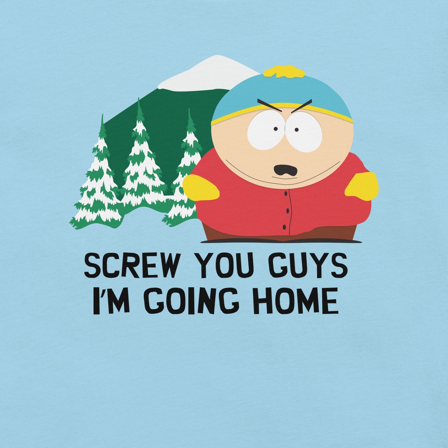 South Park Cartman Screw You Guys Adult Short Sleeve T-Shirt