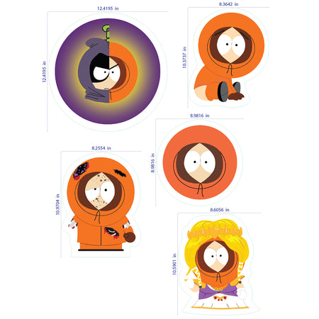 South Park Kenny Wall Sticker Sheet