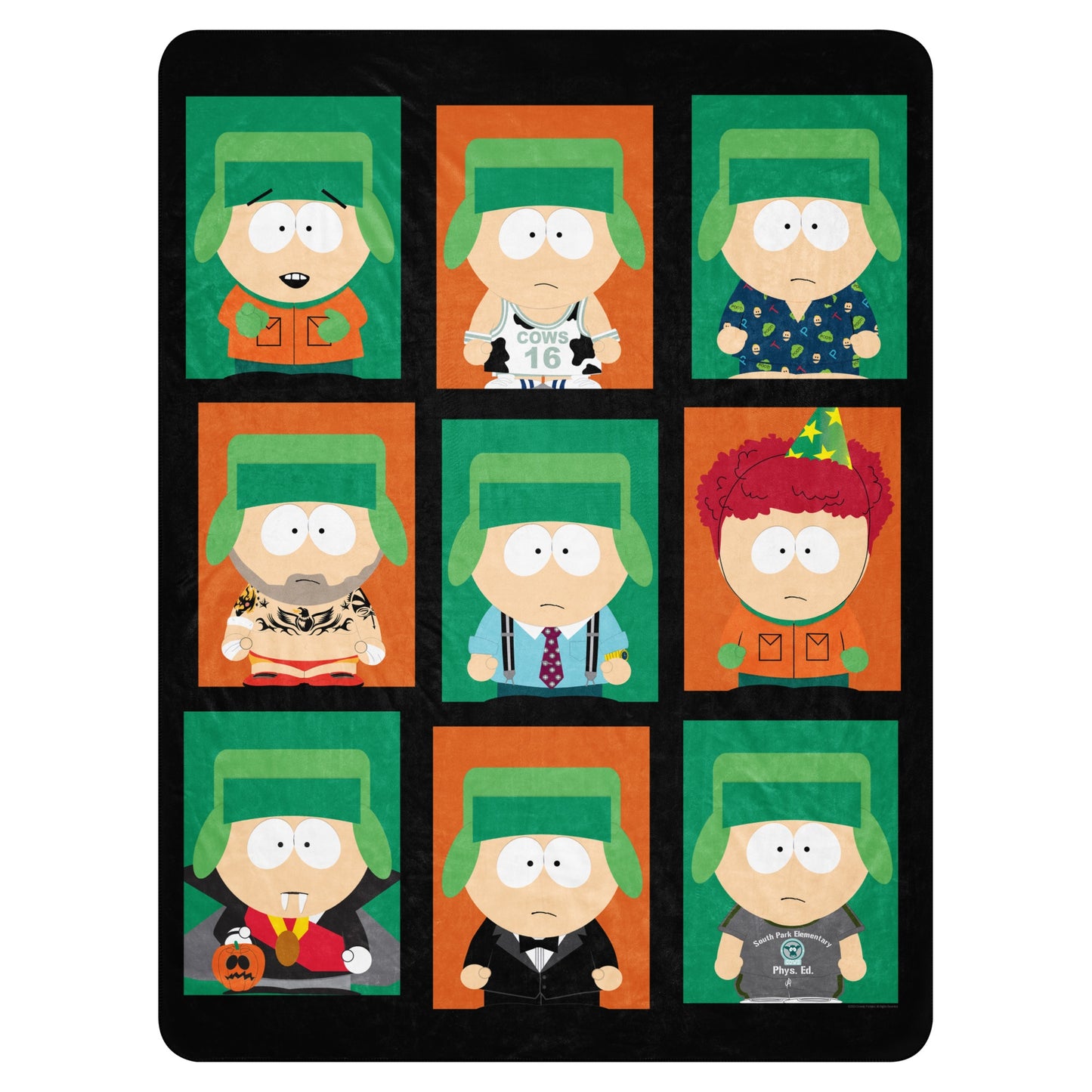 South Park Faces of Kyle Sherpa Blanket