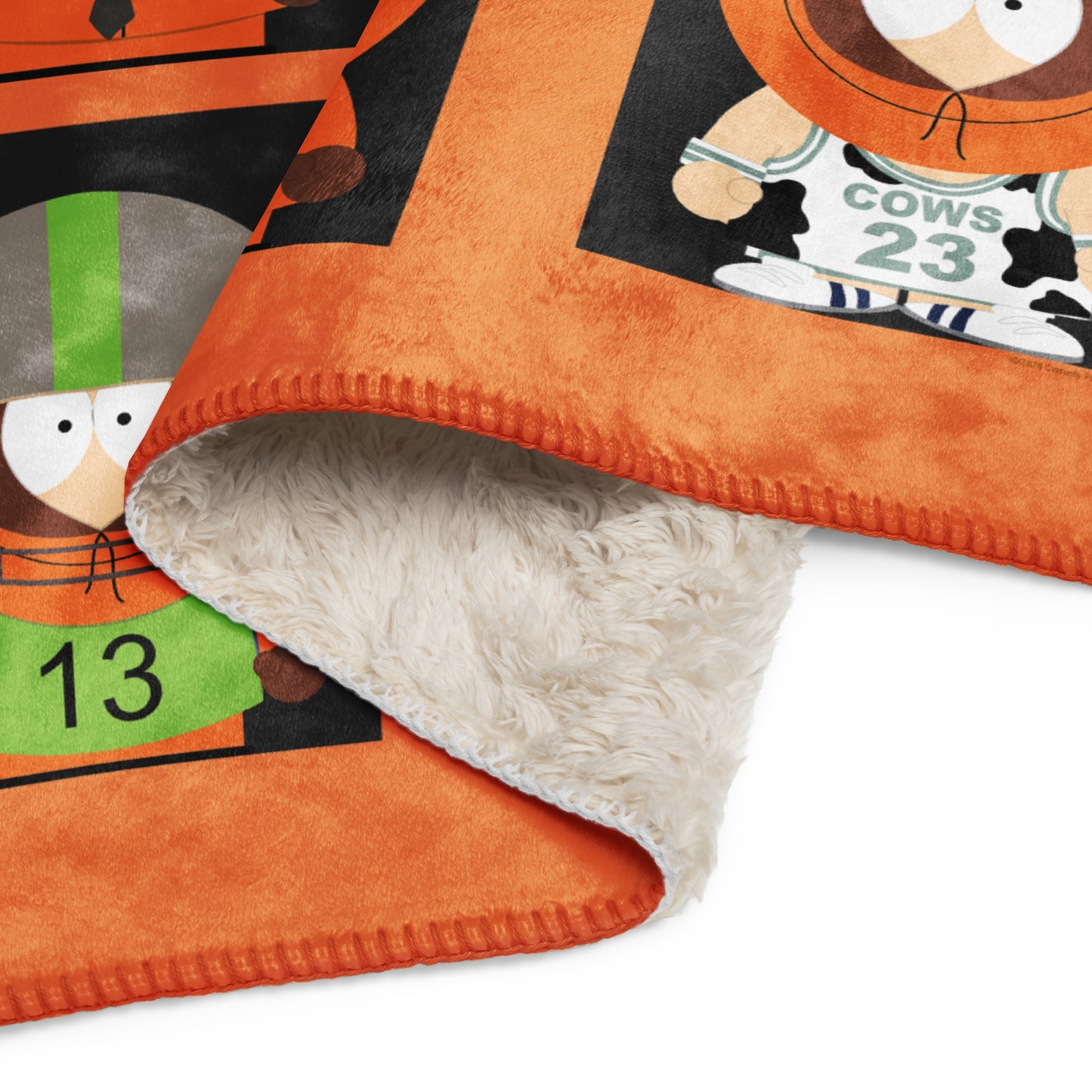 South Park Faces of Kenny Sherpa Blanket