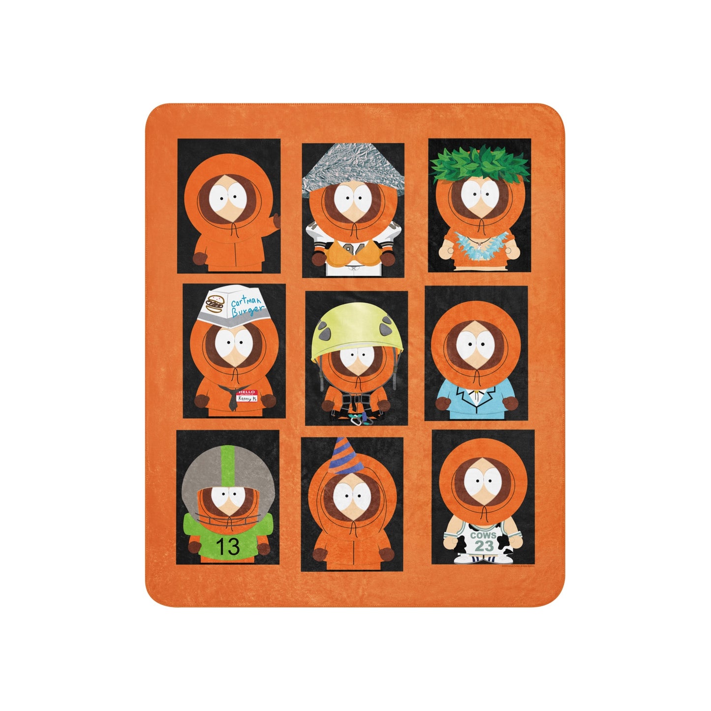 South Park Faces of Kenny Sherpa Blanket