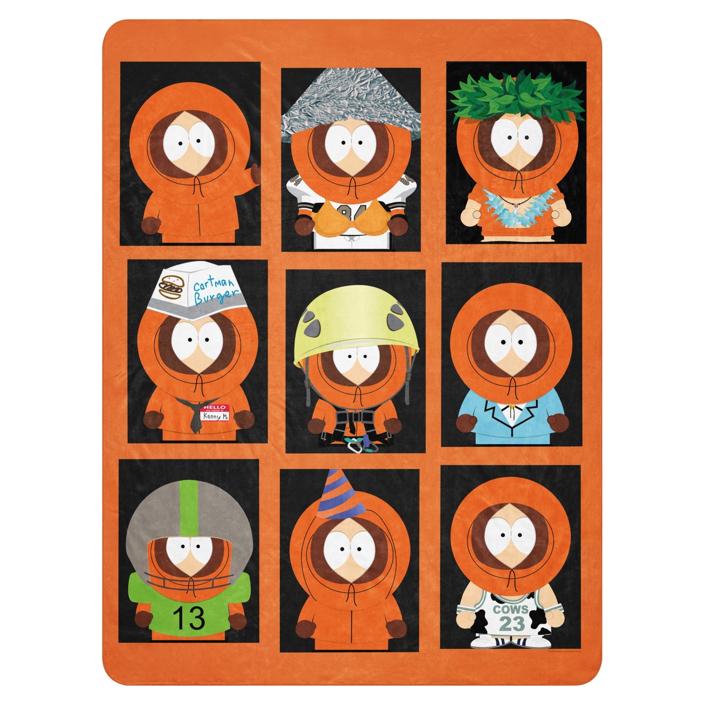 South Park Faces of Kenny Sherpa Blanket