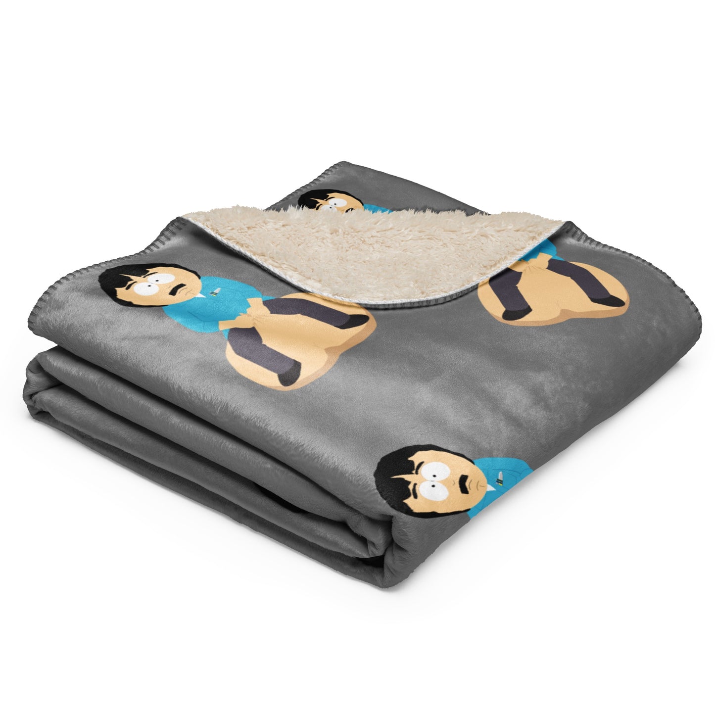 South Park Randy's Balls Pattern Sherpa Blanket