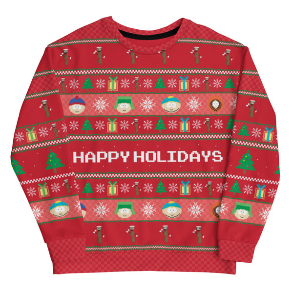 South Park Happy Holidays Ugly Sweatshirt South Park Shop