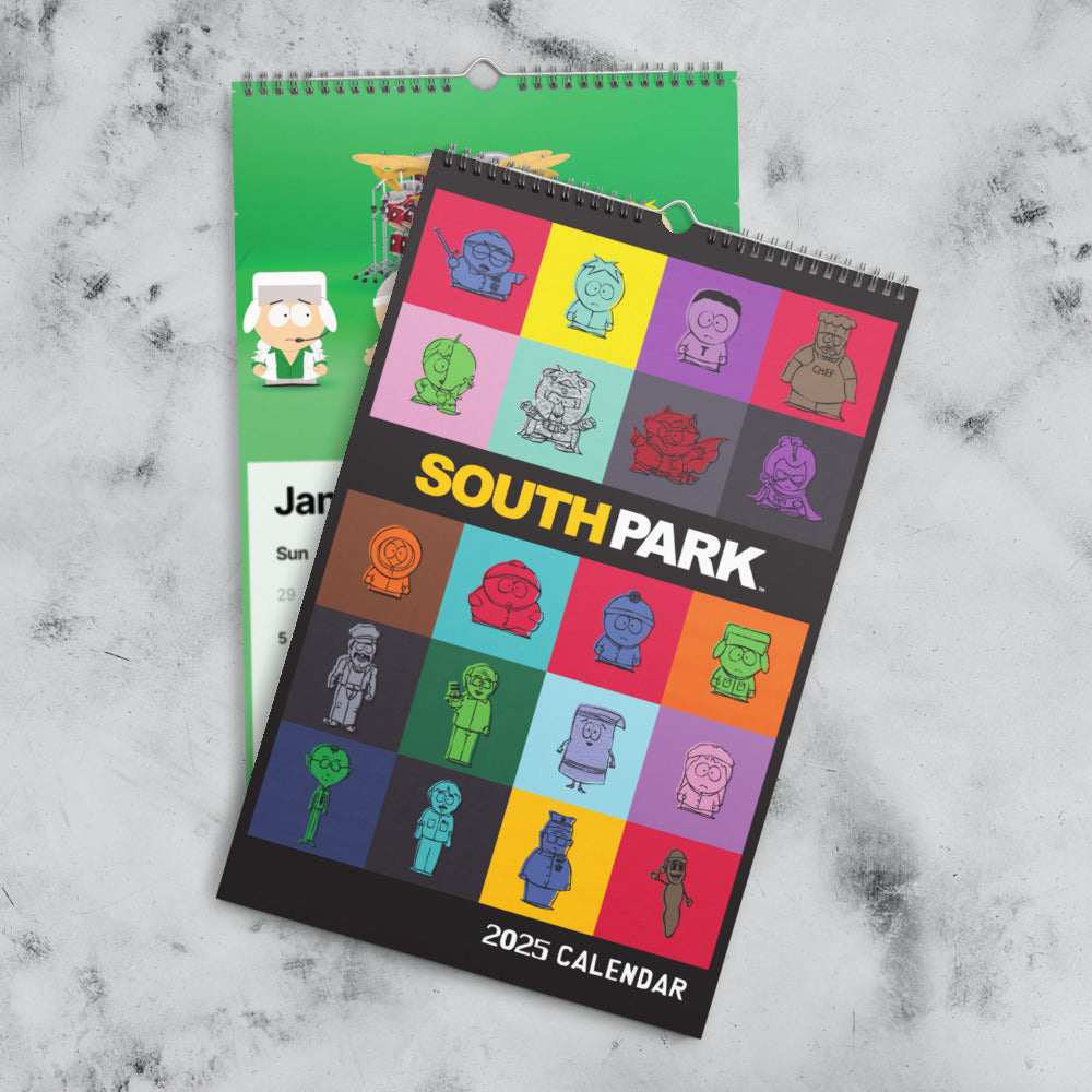 South Park 2025 Wall Calendar