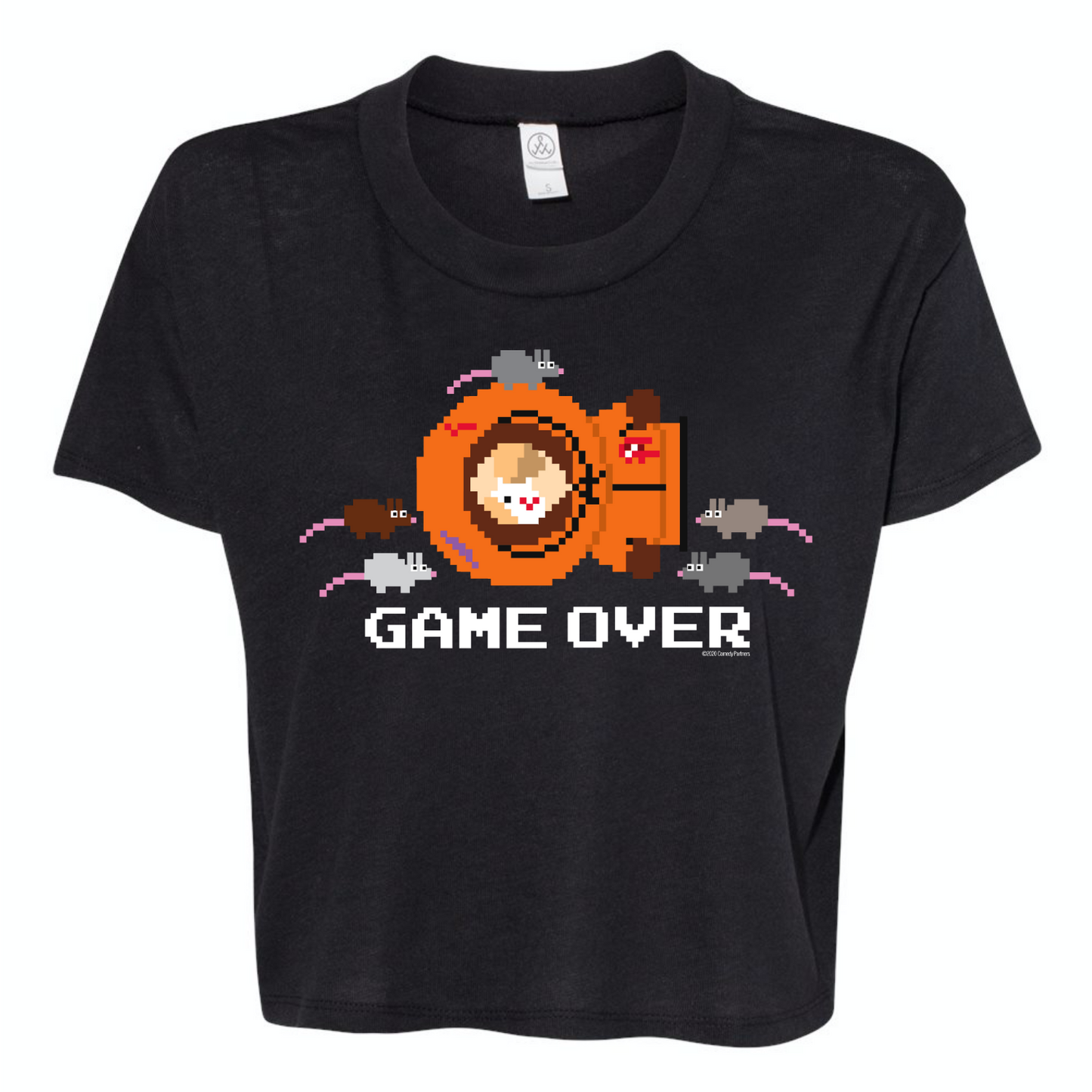 South Park Kenny Game Over Women's Jersey Crop T-Shirt