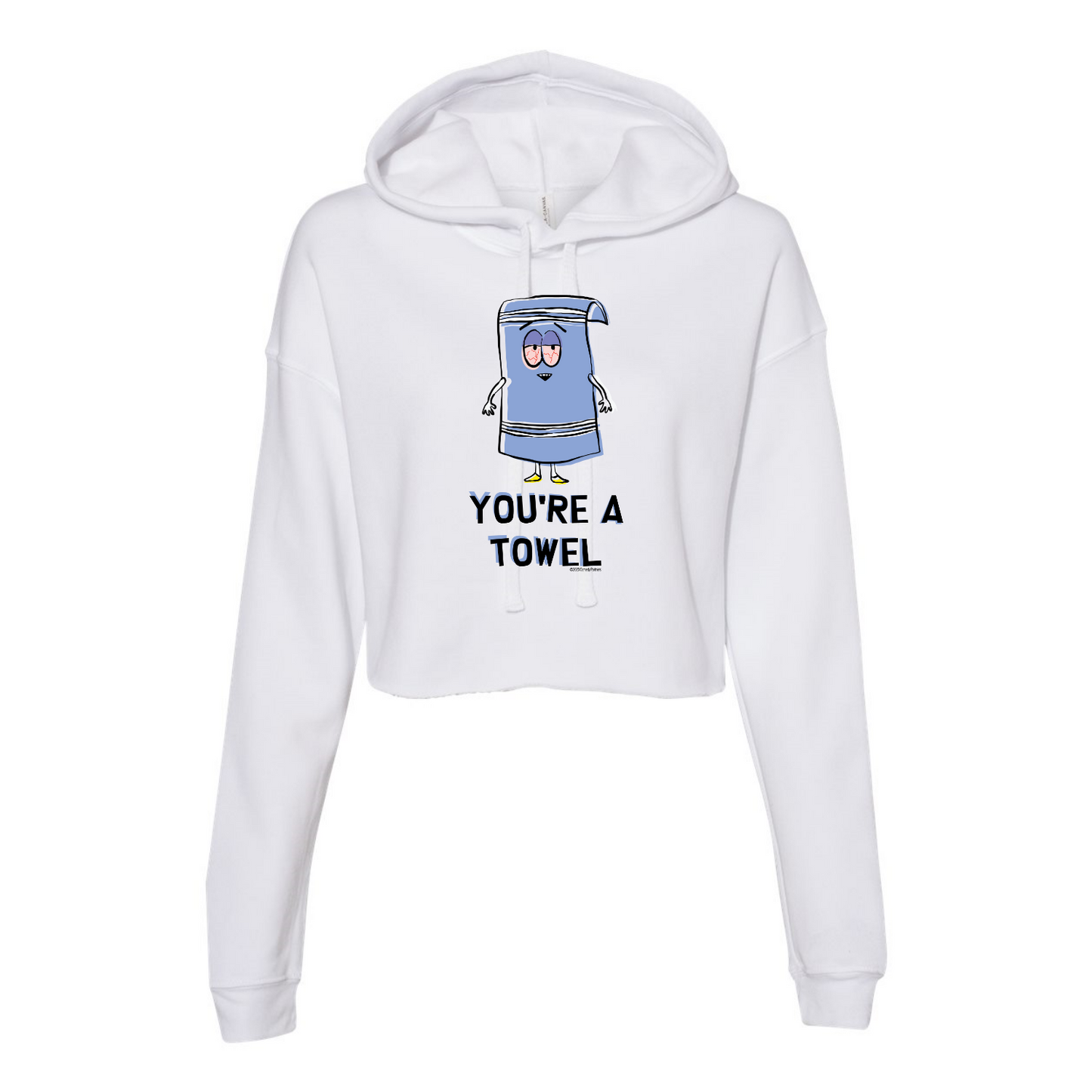 South Park Towelie You're a Towel Women's Cropped Fleece Hooded Sweatshirt