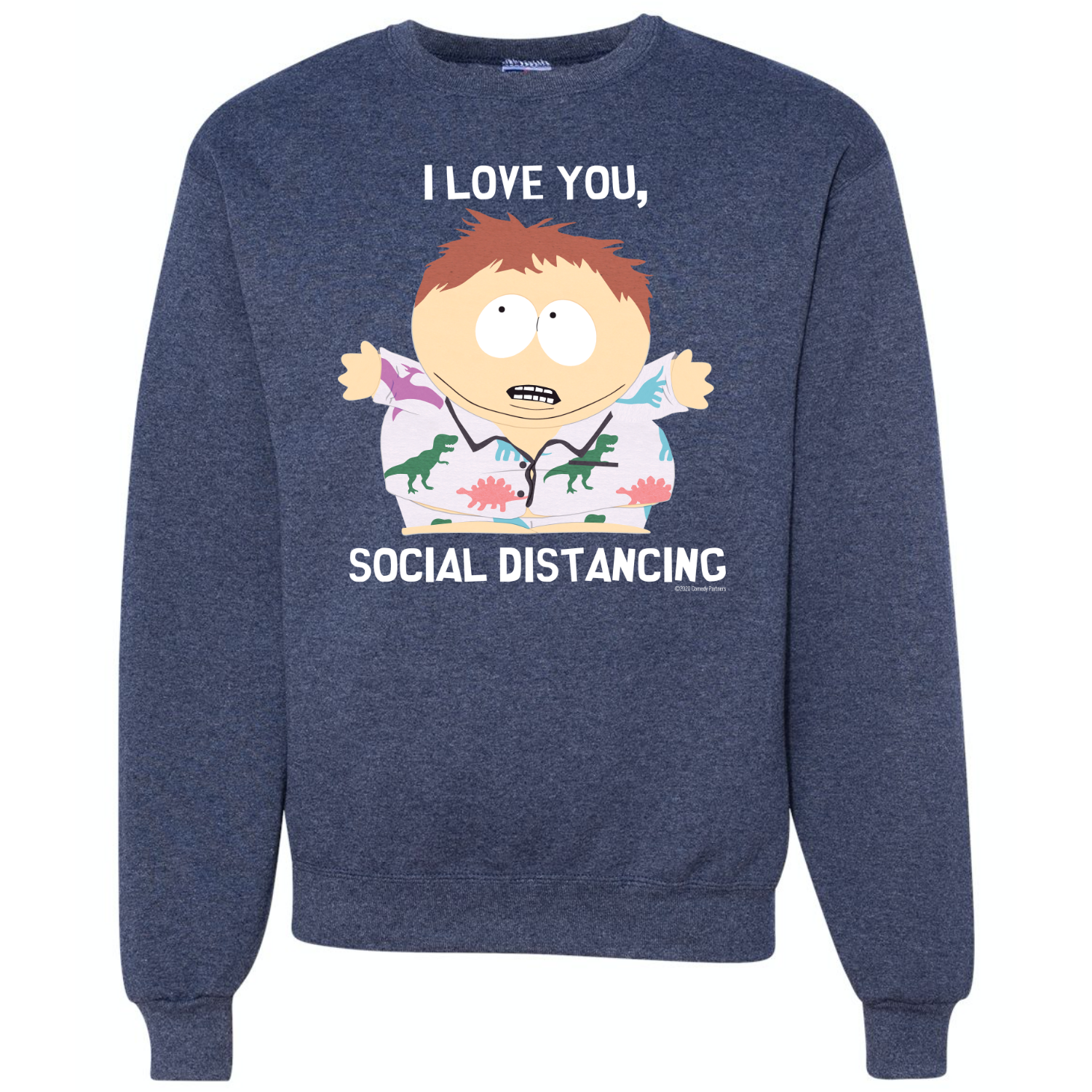 South Park I Love You Social Distancing Crew Neck Sweatshirt