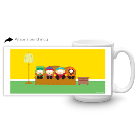 South Park 8-Bit Couch White Mug