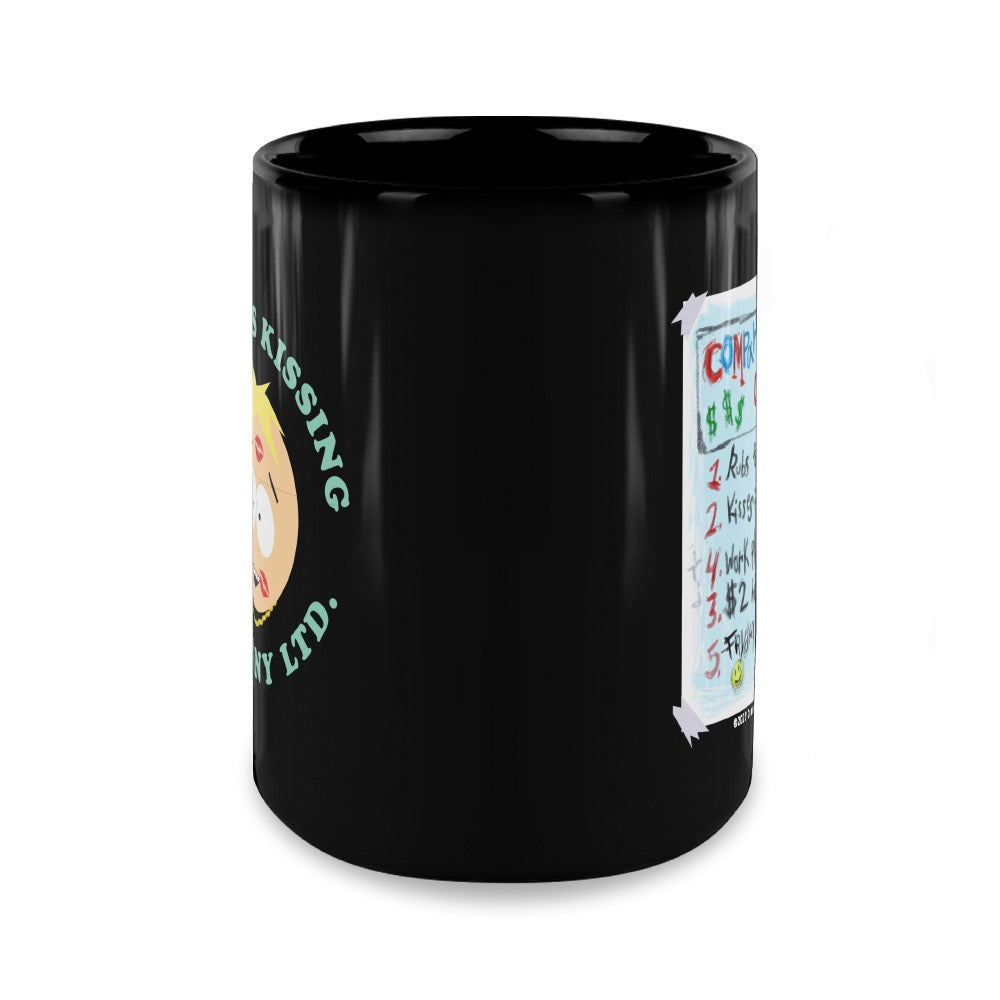 South Park Butter's Kissing Company Black Mug