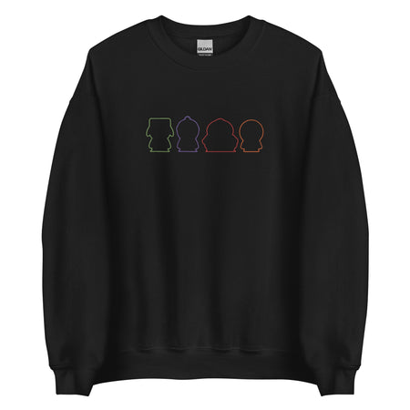 South Park Embroidered Boys Silhouettes Crewneck