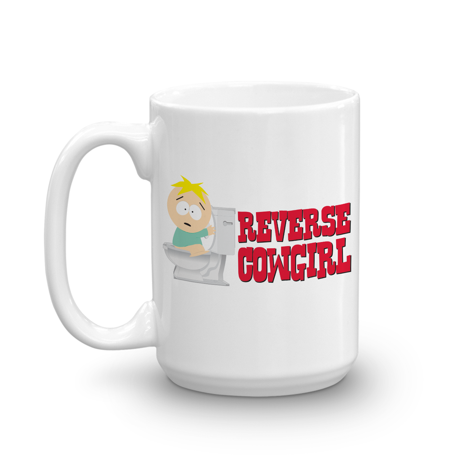 South Park Butters Reverse Cowgirl White Mug