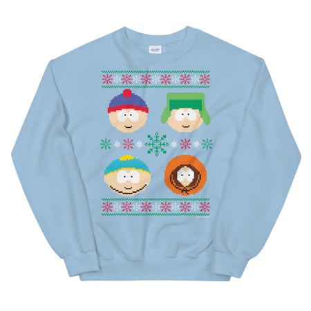 South Park Character Holiday Fleece Crewneck Sweatshirt