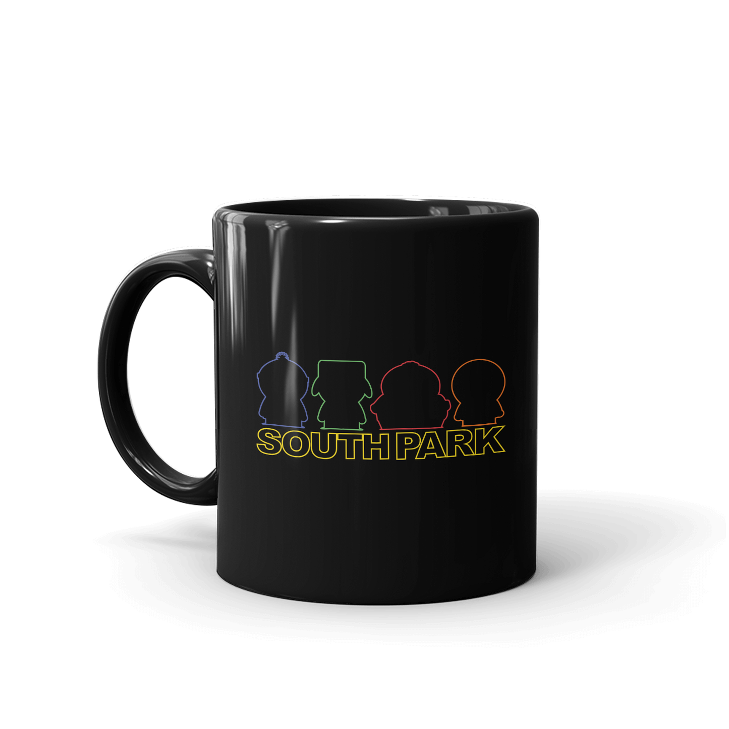 South Park Character Silhouettes Black Mug