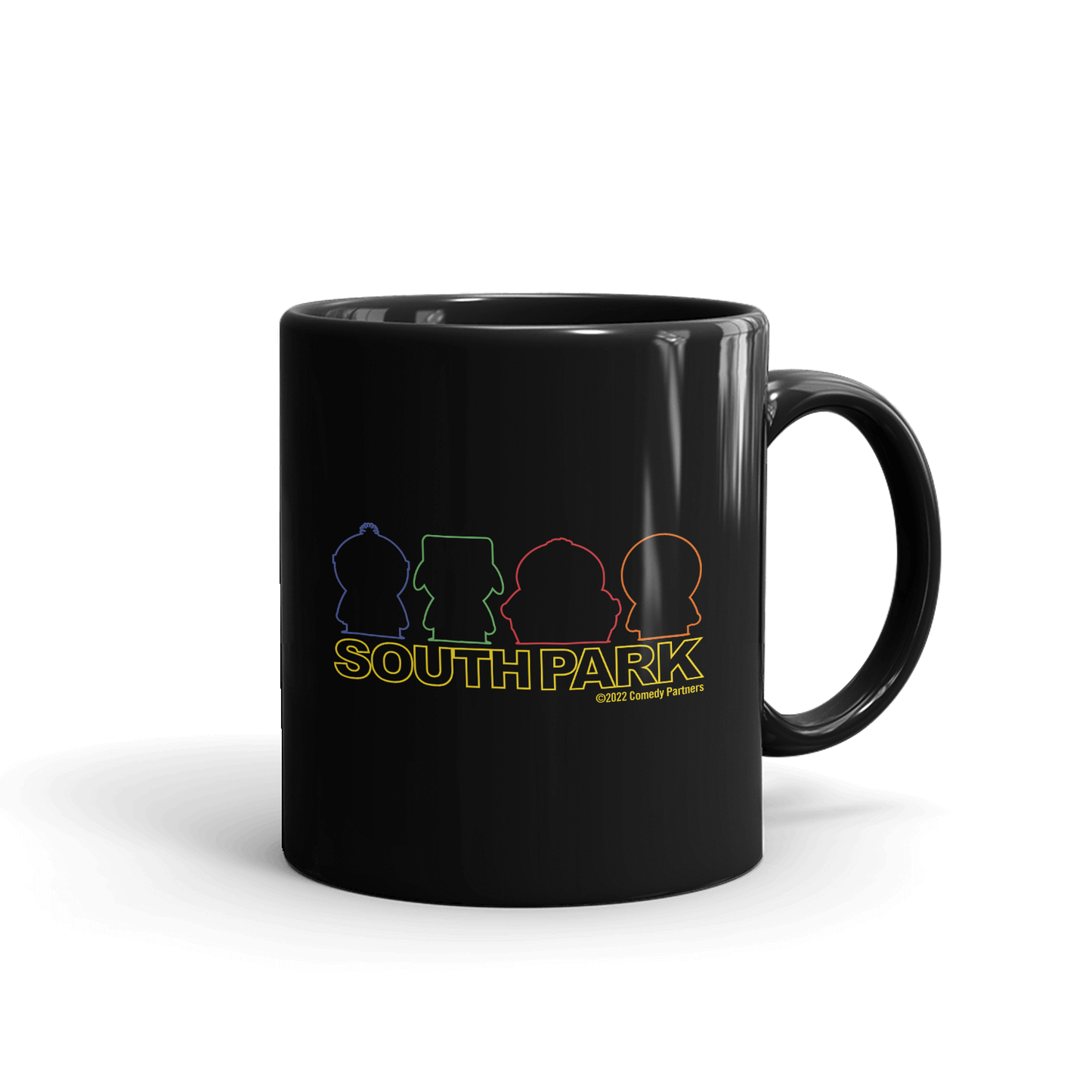 South Park Character Silhouettes Black Mug