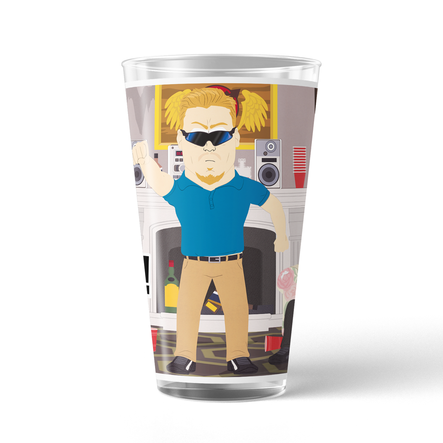 South Park PC Principal Check Your Privilege! 17 oz Pint Glass