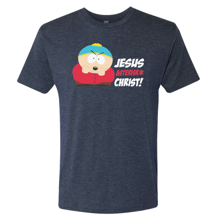 South Park Cartman Jesus Christ Men's Tri-Blend T-Shirt