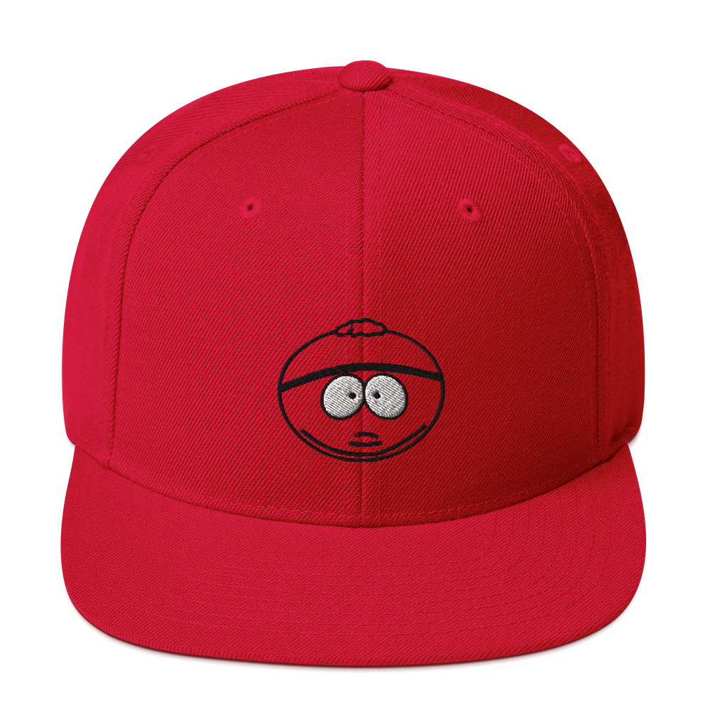 South Park Cartman Embroidered Flat Bill Hat