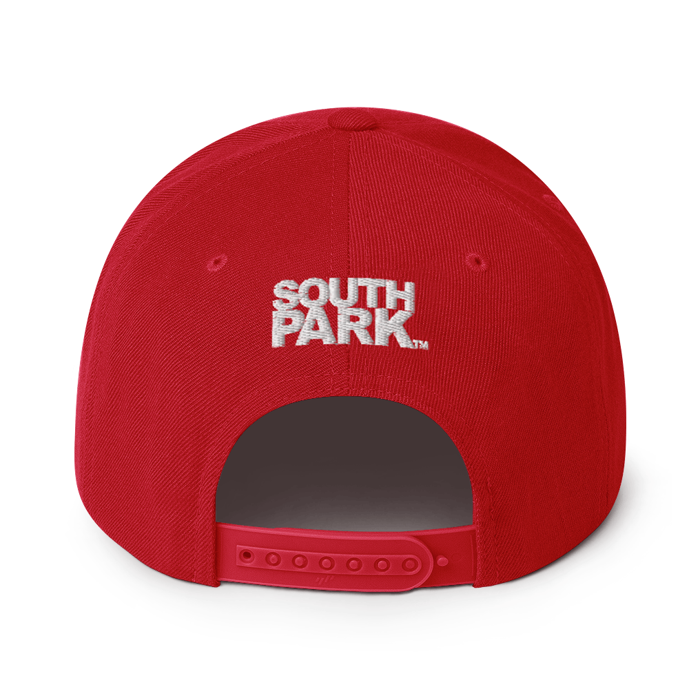 South Park Cartman Embroidered Flat Bill Hat