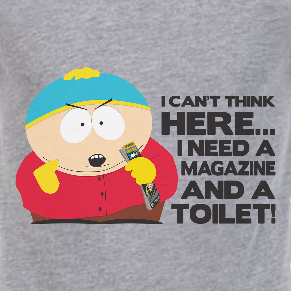 South Park Cartman Magazine and a Toilet Tri-Blend T-Shirt