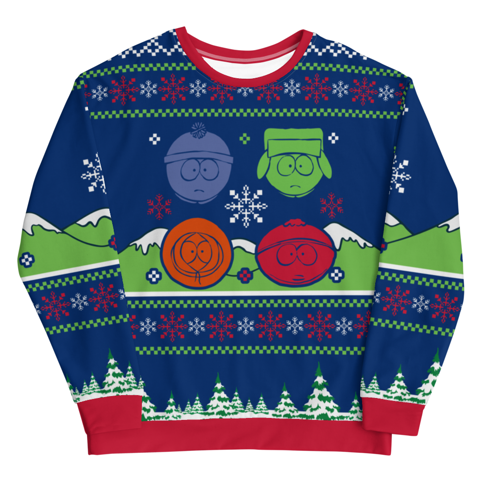 South Park Boys Ugly Holiday Unisex Crew Neck Sweatshirt