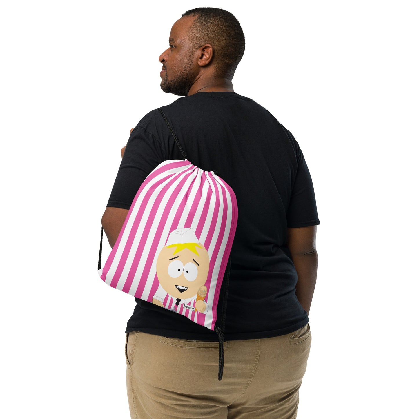 South Park Butters Ice Cream Parlor Drawstring Bag