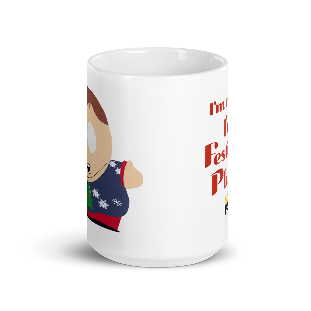 South Park Cartman Festively Plump White Mug