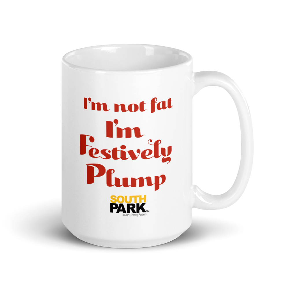 South Park Cartman Festively Plump White Mug