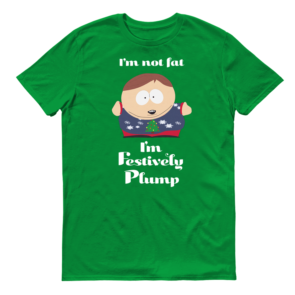 South Park Cartman Festively Plump Adult Short Sleeve T-Shirt