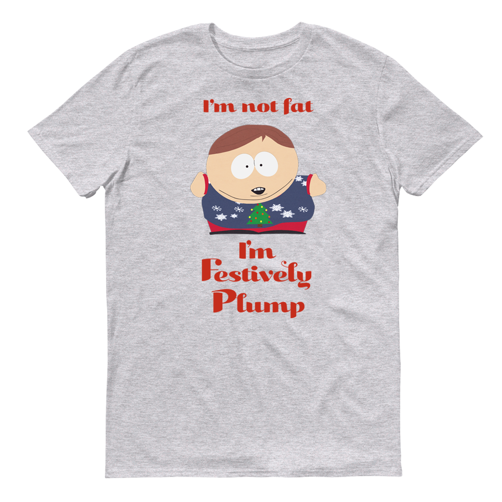 South Park Cartman Festively Plump Adult Short Sleeve T-Shirt