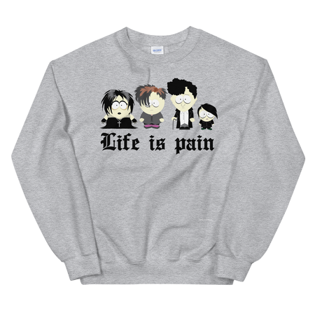 South Park Goth Kids Fleece Crewneck Sweatshirt