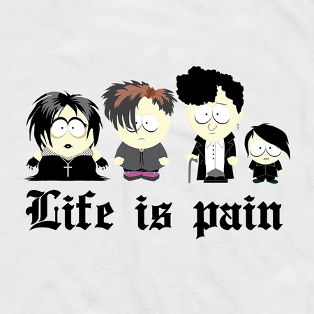 South Park Goth Kids Adult Short Sleeve T-Shirt