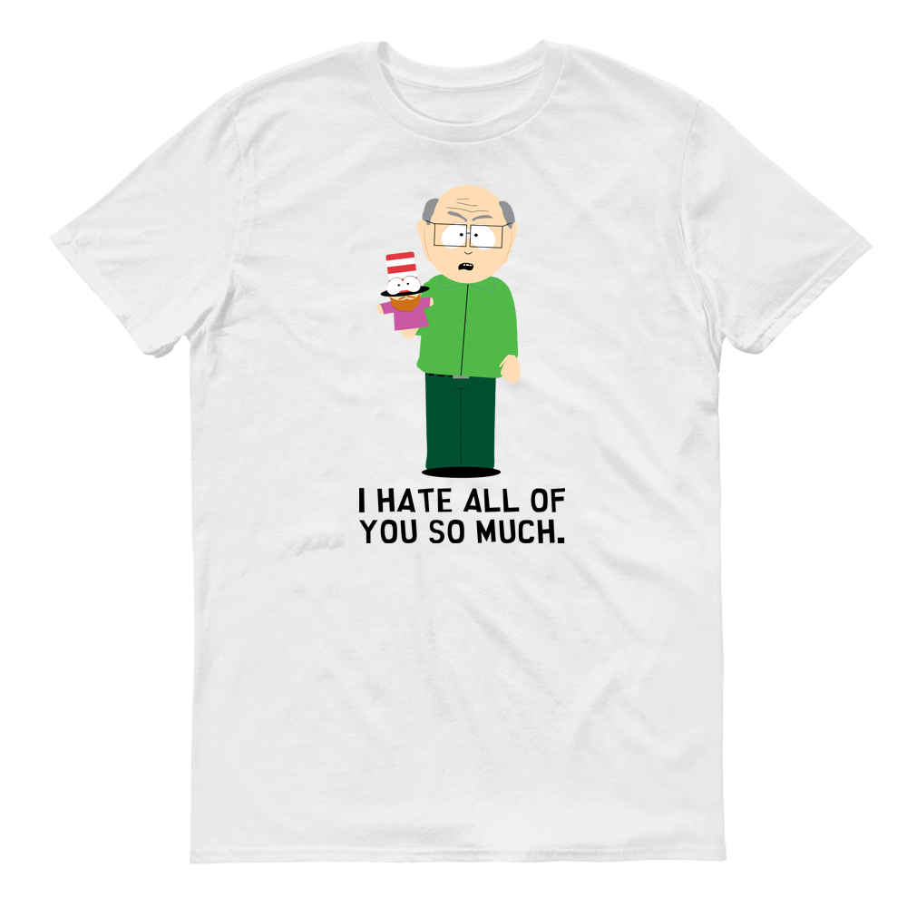 South Park Mr. Garrison I Hate All of You Adult Short Sleeve T-Shirt