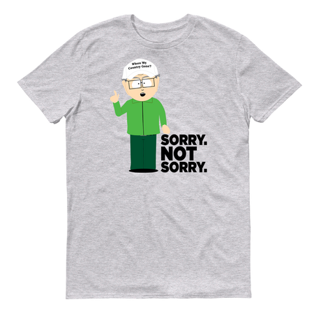 South Park Mr. Garrison Sorry Not Sorry Adult Short Sleeve T-Shirt