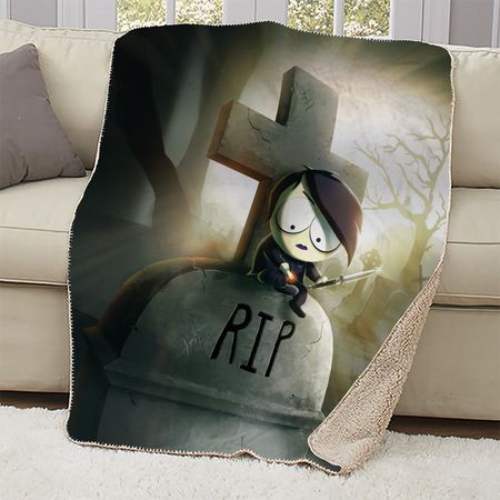 South Park Goth Firkle Sherpa Blanket