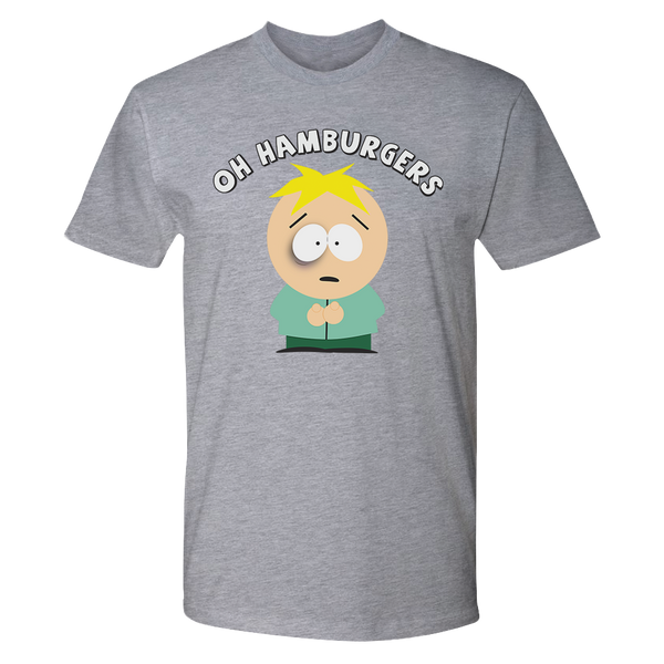 South Park Butters Oh Hamburgers Adult Short Sleeve T-Shirt – South ...