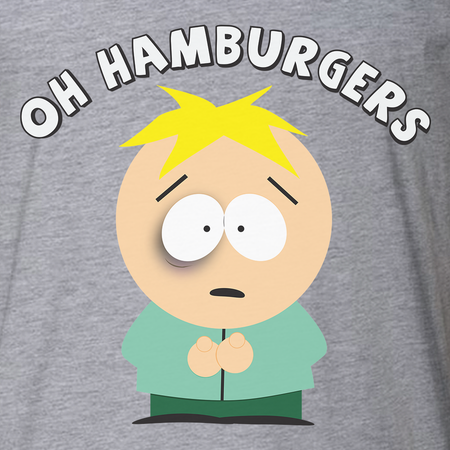 South Park Butters Oh Hamurgers Adult Short Sleeve T-Shirt