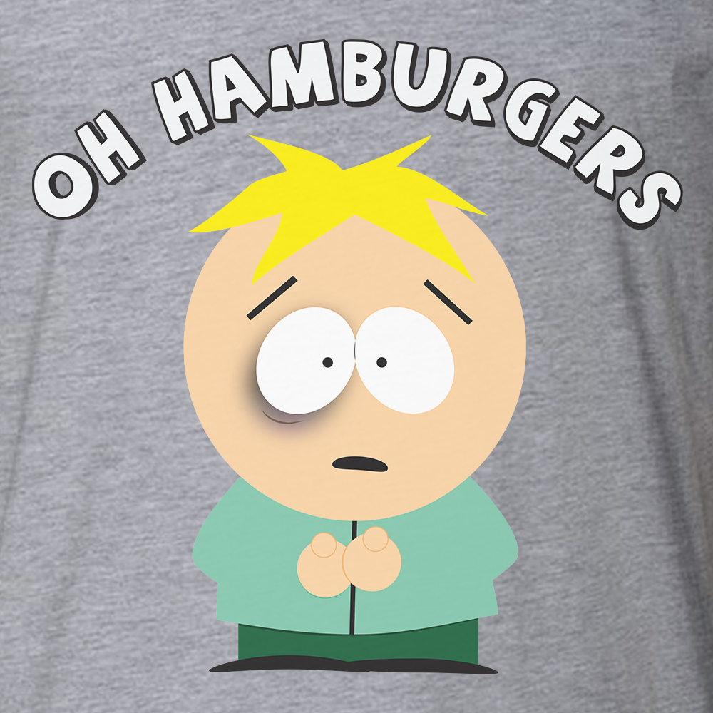 South Park Butters Oh Hamurgers Adult Short Sleeve T-Shirt