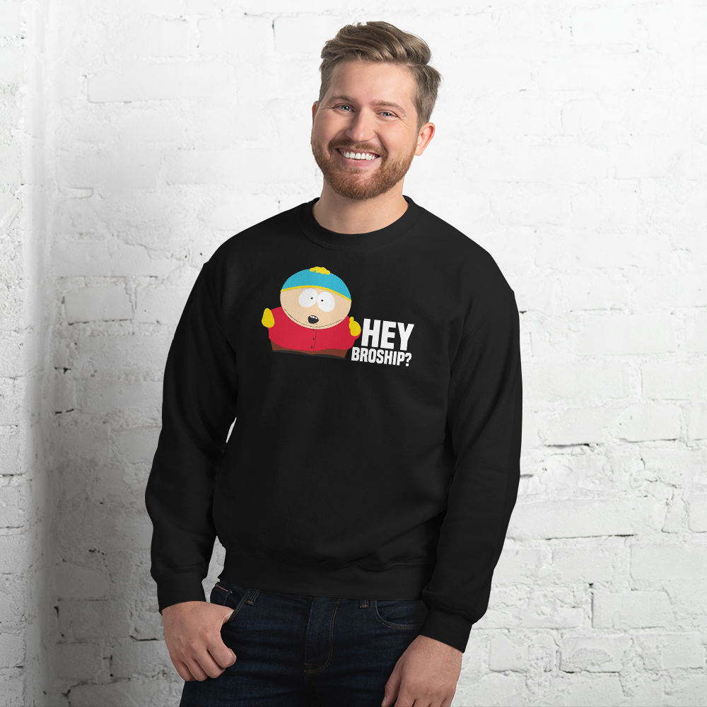 South Park Cartman Hey Broship Fleece Crewneck Sweatshirt – South Park Shop