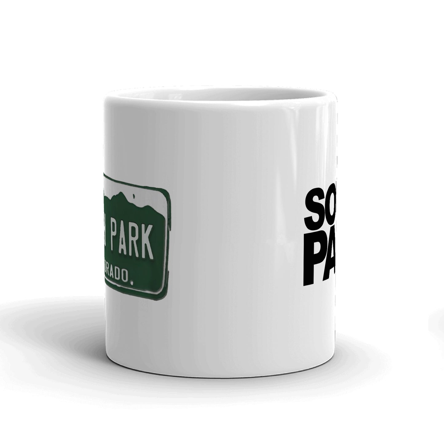 South Park License Plate White Mug