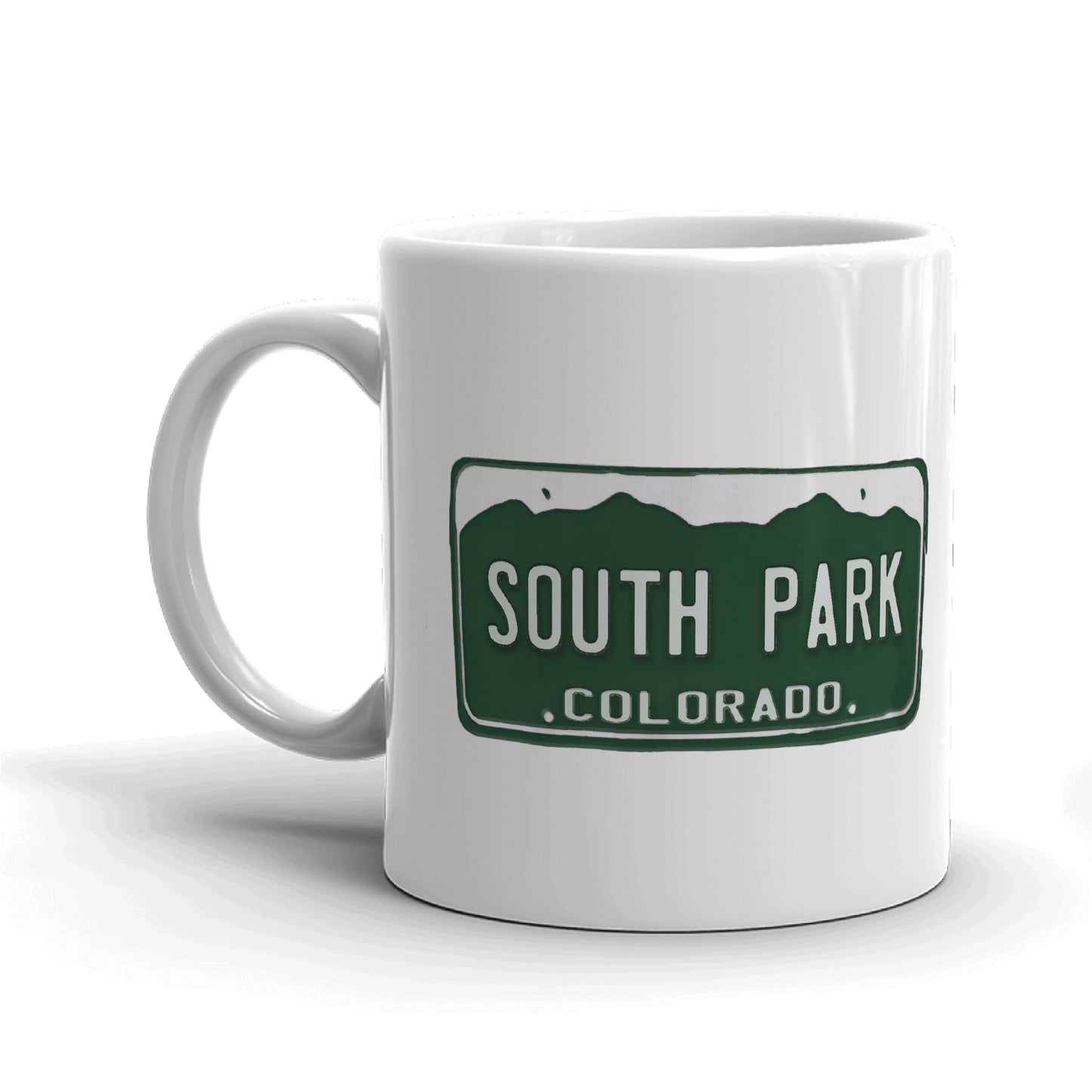 South Park License Plate White Mug