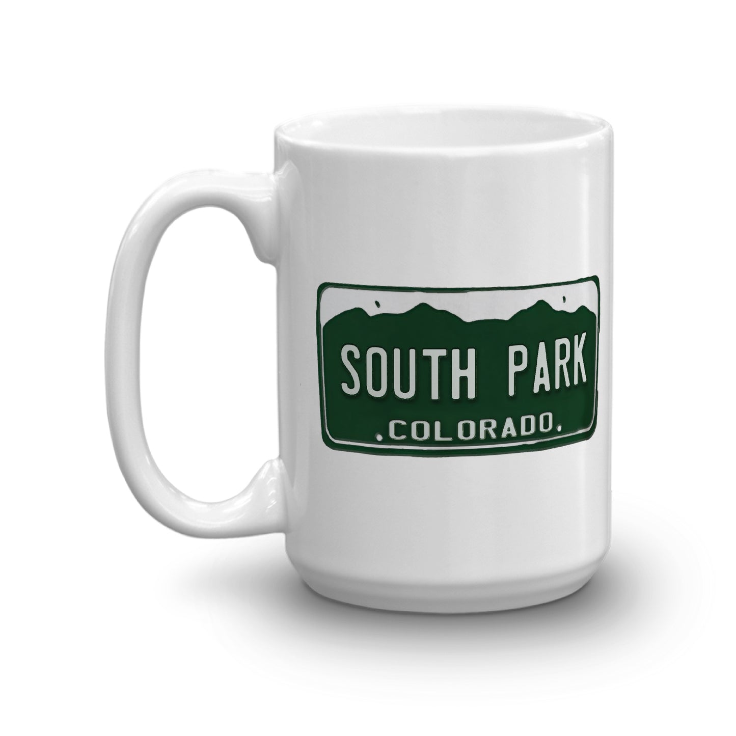 South Park License Plate White Mug