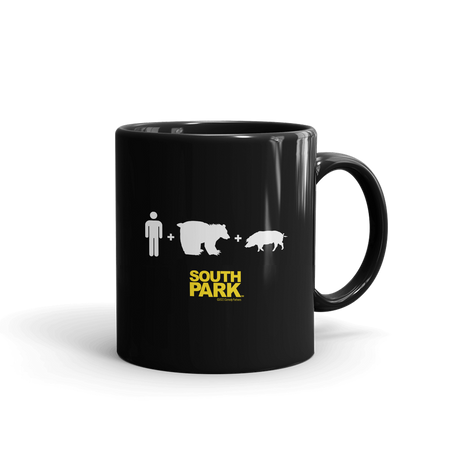 South Park ManBearPig Venn Diagram Black Mug