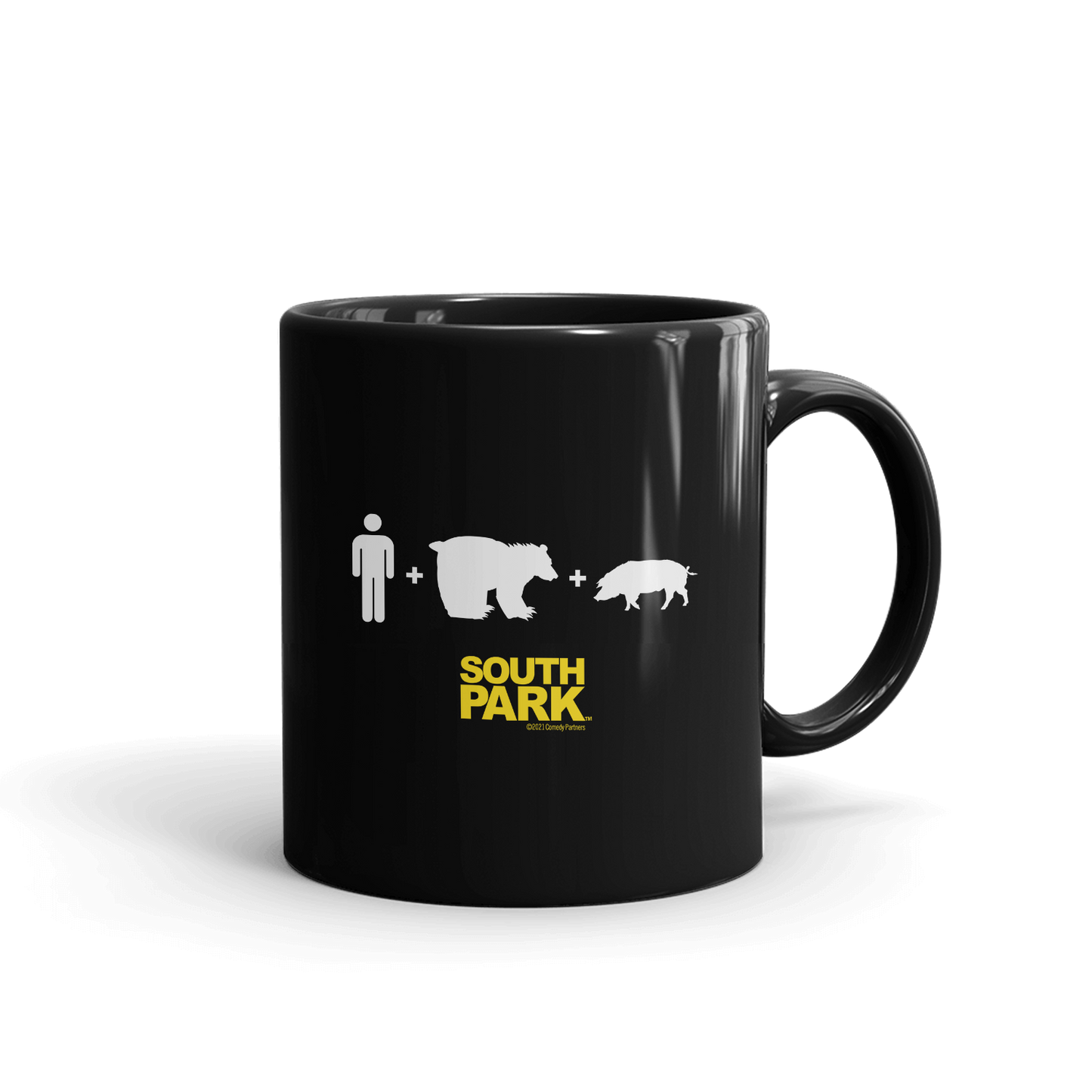 South Park ManBearPig Venn Diagram Black Mug